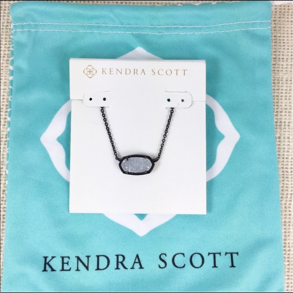 Kendra Scott Elisa Iridescent Drusy necklace